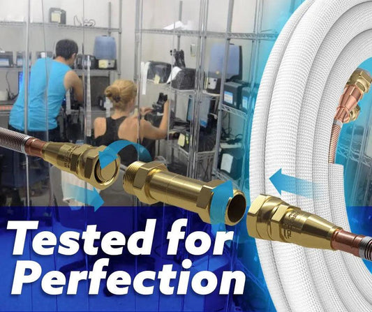 Line set length options for MRCOOL DIY 5th Gen, EZPRO, and Advantage Series systems — including pre-charged line sets, flare connections, and custom control wire bundles.