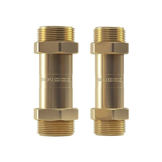 MRCOOL 1/2 x 1/4 DIY line set coupler – compatible with R-410A and R-454B systems for connecting pre-charged refrigerant lines.