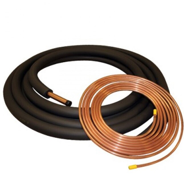 Copper Insulated HVAC Line Set – 3/8" x 3/4" | 25ft, 35ft, 50ft | For MRCOOL HyperHeat, VersaPro, Universal & Pro-Direct | Professional Installation