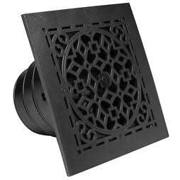 Rectorseal Ceiling Diffuser Square with Antique Grille Integrated Ceiling Box – 6"x6"