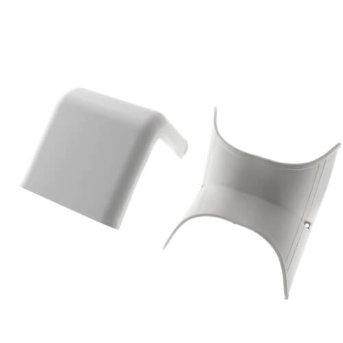 Fortress 4.5" 90° Inside Vertical Elbow – LCI122W (White) | Lineset Cover Fitting | MRCOOL Compatible