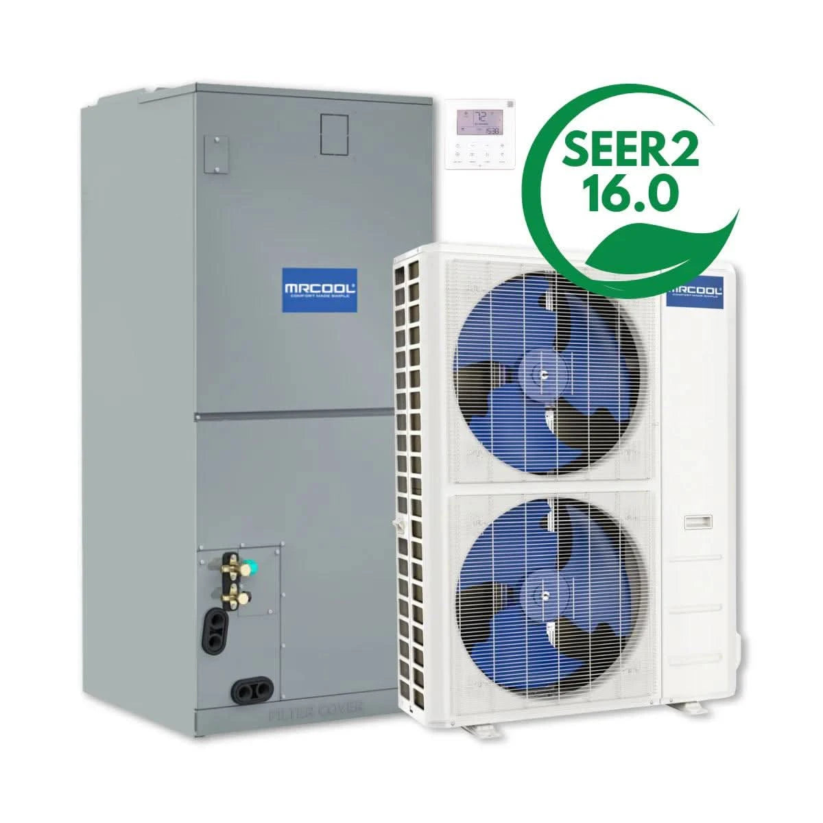 MRCOOL 2nd Gen Hyper Heat 60K BTU Ton 16 SEER2 Central Ducted