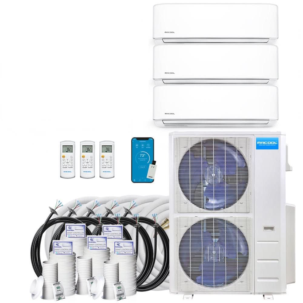 MRCOOL DIY 5th Gen Multi-Zone 3-Zone 48,000 BTU 21.8 SEER2 (6K + 9K + 9K) Ductless Mini-Split Air Conditioner and Heat Pump