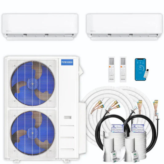 MRCOOL DIY 5th Gen Multi-Zone 2-Zone 48,000 BTU 22 SEER2 (18K + 36K) Ductless Mini-Split Air Conditioner and Heat Pump