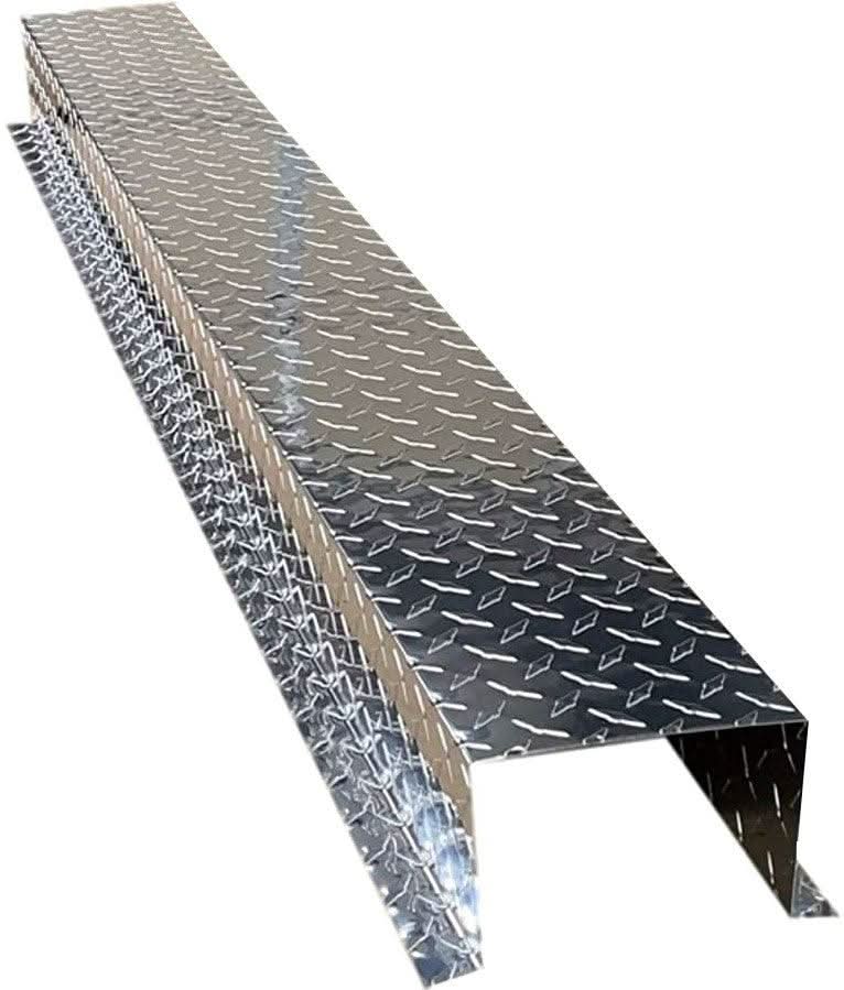 Residential Series - Aluminum Diamond Plate HVAC Line Set Cover Extensions - Additional 5 Foot Extension Section -