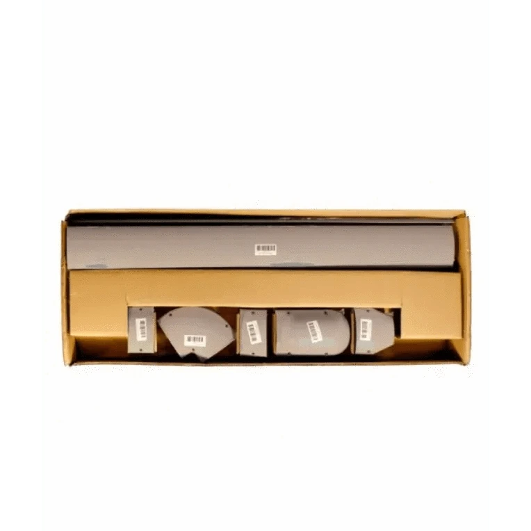 Cover Guard CGKITG 4.5-inch Gray Wall Duct Kit by RectorSeal – complete HVAC line set cover system featuring 12 ft of duct, couplers, wall inlet, elbow, end cap, and installation hardware.