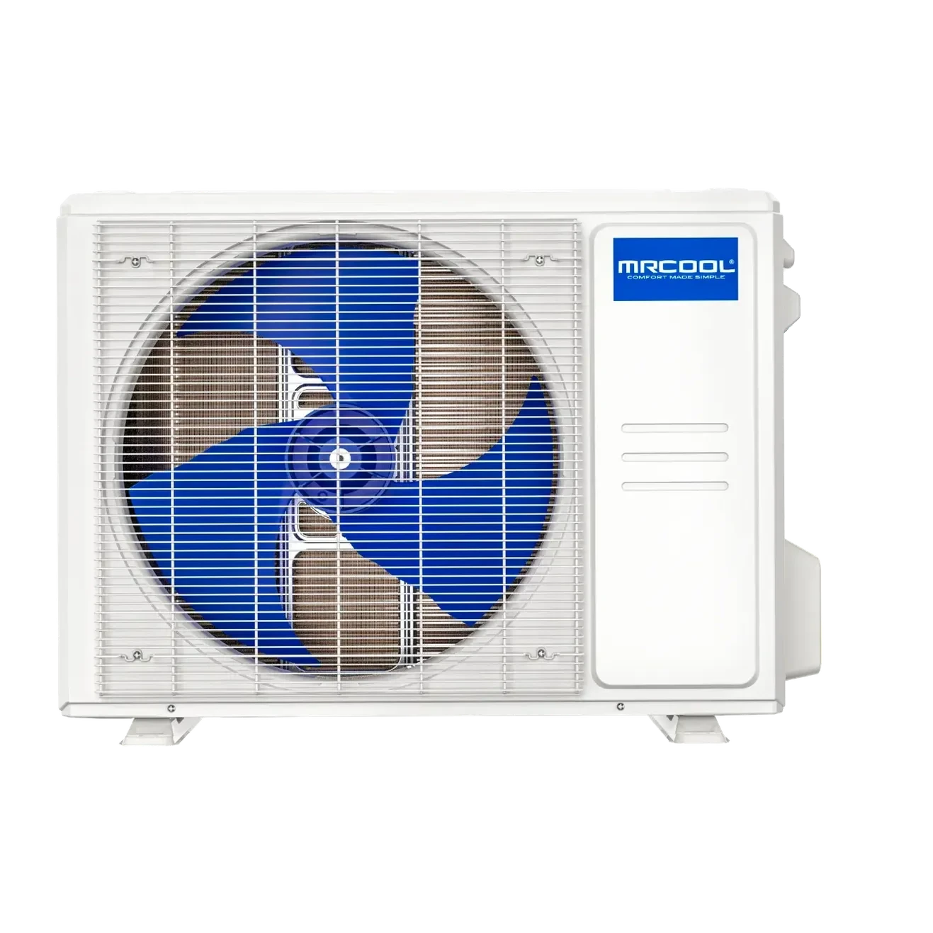 MRCOOL EZPRO feature slider – highlights R-454B refrigerant, ENERGY STAR® certification, and ultra-efficient mini split technology.
