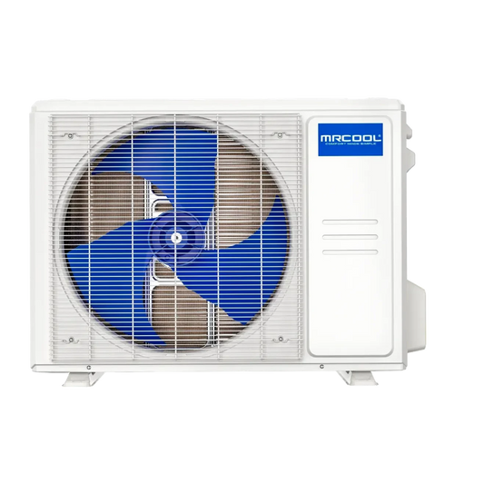 MRCOOL EZPRO feature slider – highlights R-454B refrigerant, ENERGY STAR® certification, and ultra-efficient mini split technology.