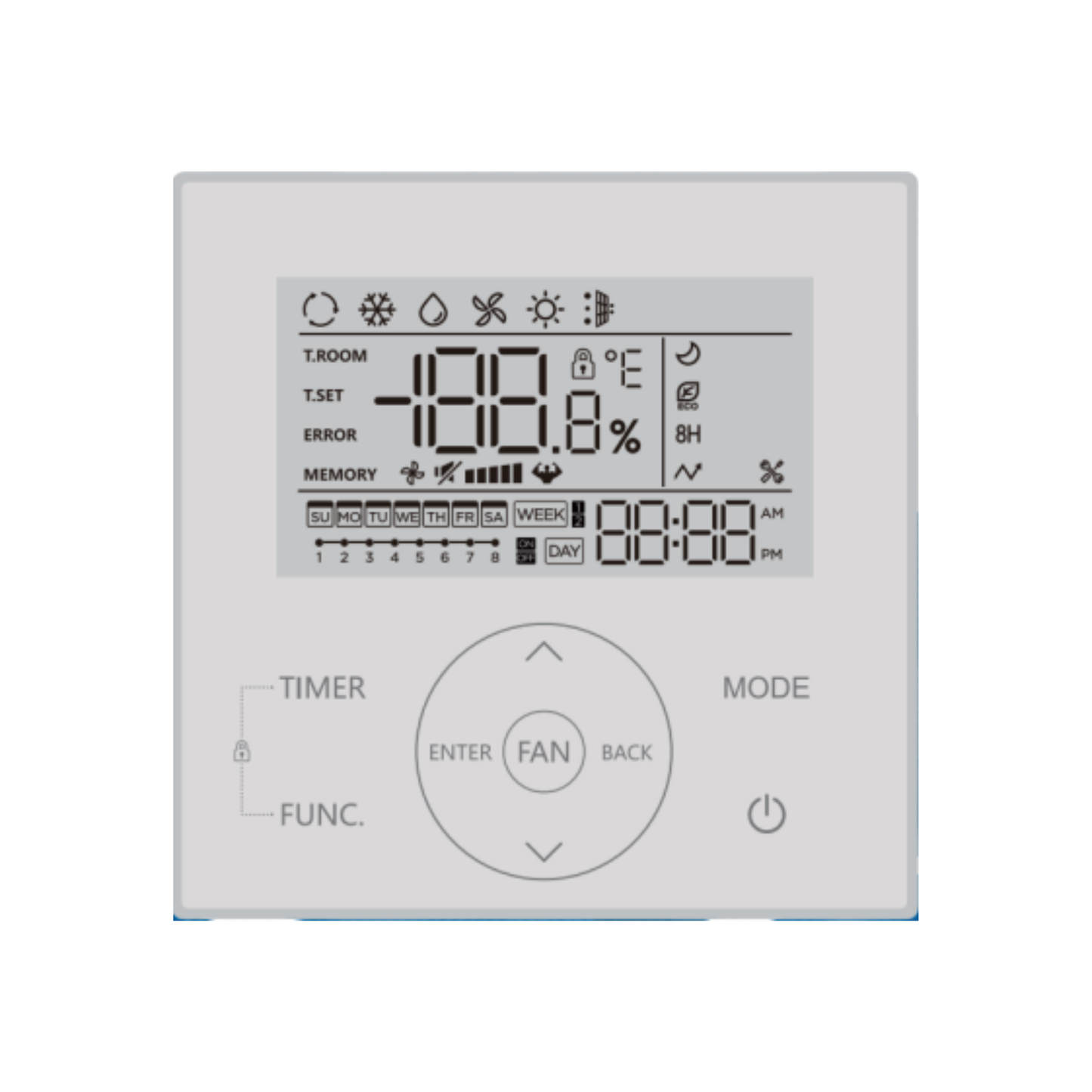 MRCOOL Signature Series wired controller thermostat for 48K heat pump system