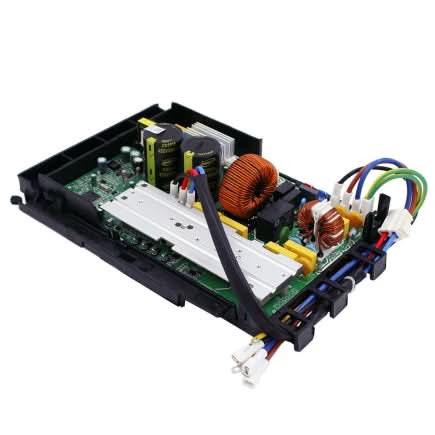 Front view of MRCOOL DIY 18K BTU condenser electronic control box subassembly for model DIY-18-HP-C-230B