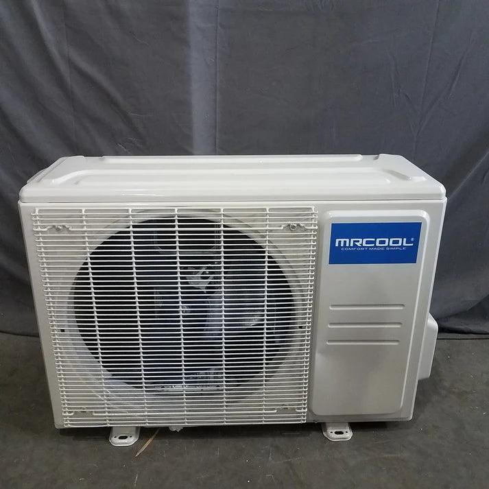 Full MRCOOL DIY 18k BTU 2-zone mini split package with condenser, air handlers, remotes, and WiFi controls