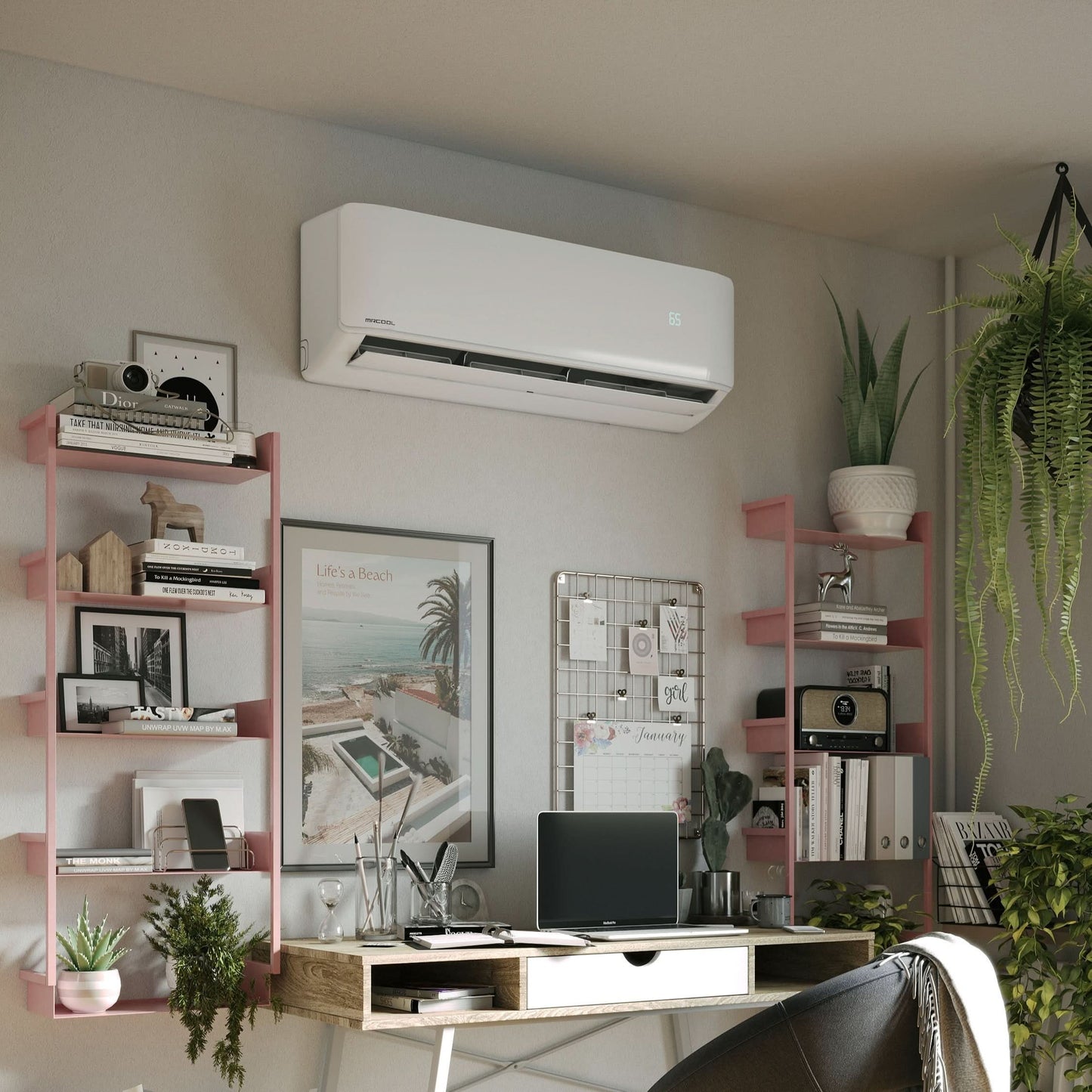 MRCOOL DIY Select mini split system installed in a home living space providing heating and cooling