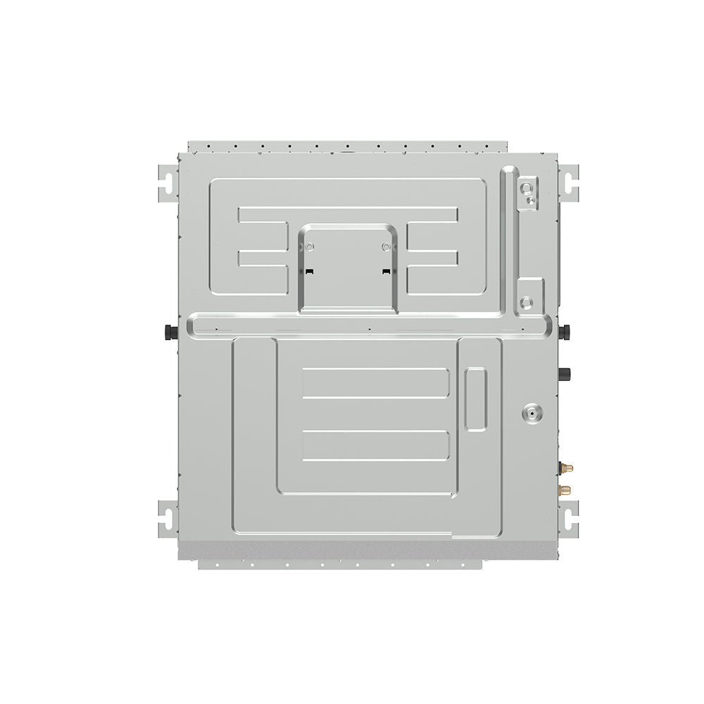 Installed Olympus Air Handler shown connected to ductwork in professional HVAC setting.