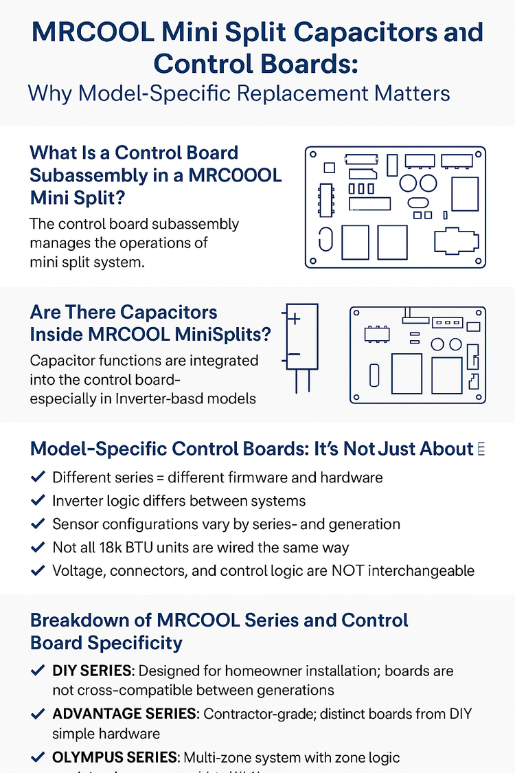 MRCOOL Mini Split Control Board & Capacitor Guide – MRCOOL DIY Direct