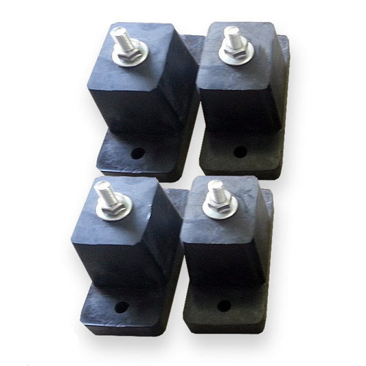 4 Piece Rubber Vibration Absorber Feet Kit (Tall Mount) for Ductless Mini Split Systems