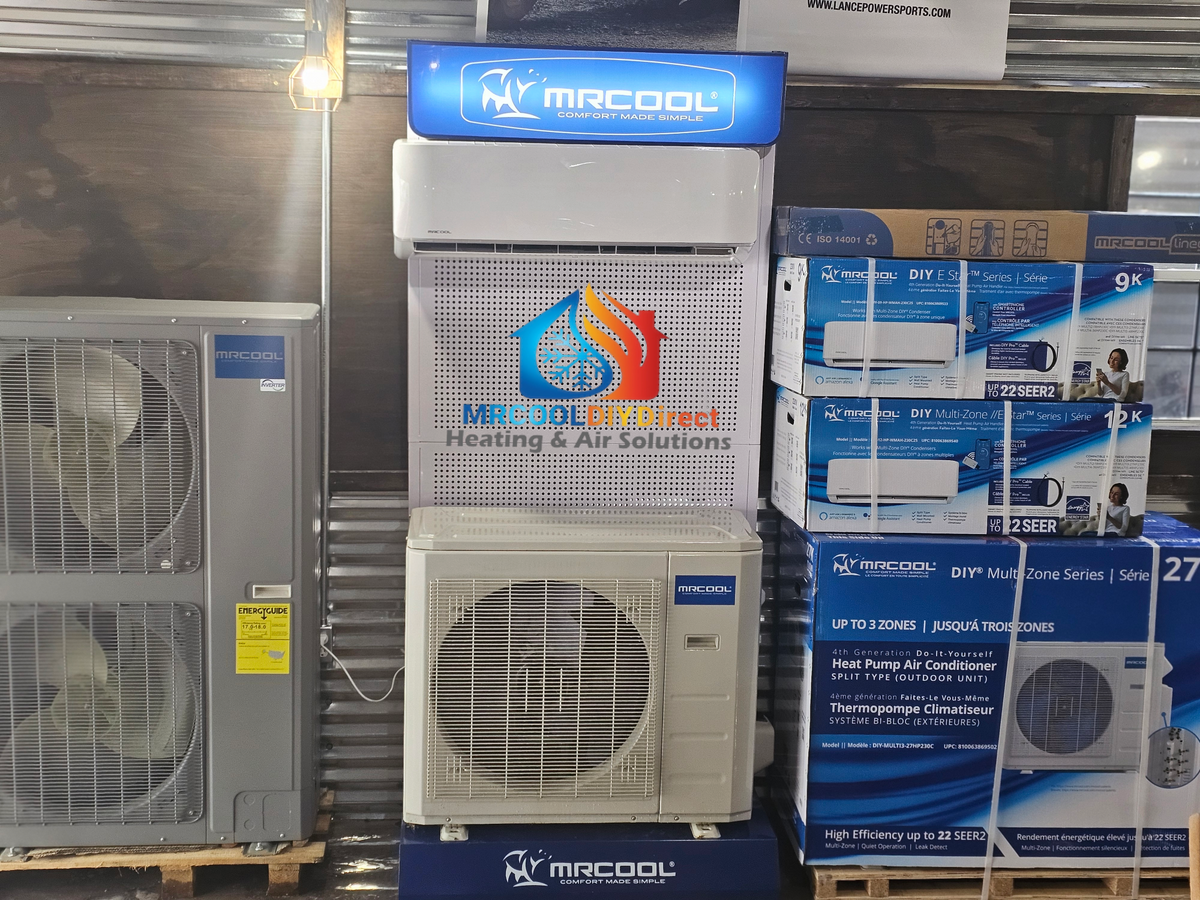 MRCOOL condensers, indoor equipment and packaged systems
