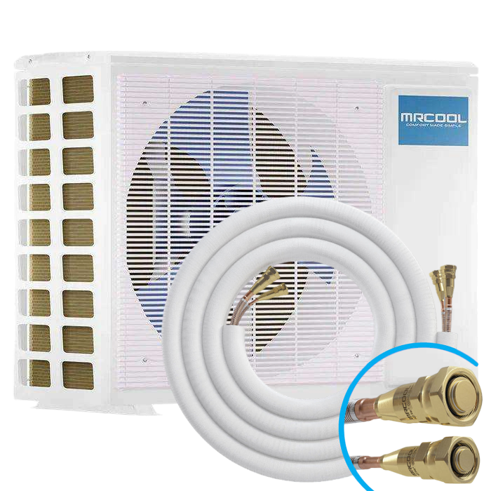 MrCool E Star DIY 4th Gen 12k BTU Ductless Mini-Split Heat Pump - Condenser and 25' Pre-Charged Line Set