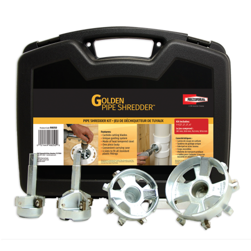 Golden Pipe Shredder Kit – Reuse Solvent Welded Plastic Fittings with Precision