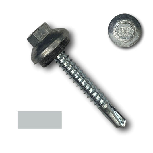 #12 x 1.5" ZXL Dome Cap Metal Building Screws (Metal-to-Metal), Self-Drilling - 250 Pack - 