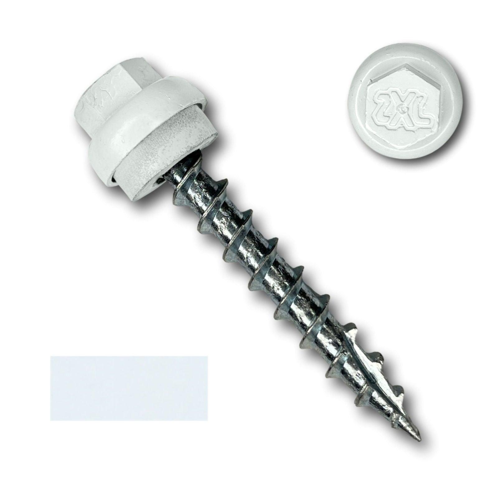 #12 x 1.5" ZXL Dome Cap Metal Roofing Screws (Metal-to-Wood) - 250 Pack - 