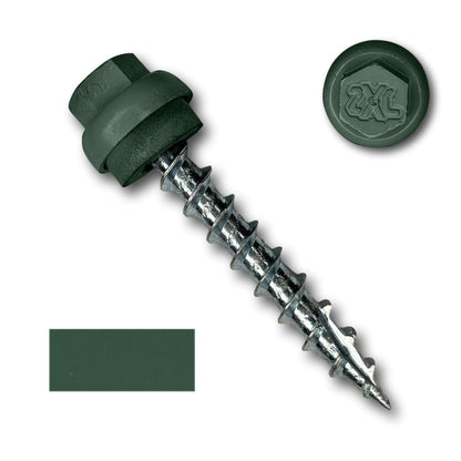 #12 x 1.5" ZXL Dome Cap Metal Roofing Screws (Metal-to-Wood) - 250 Pack - 