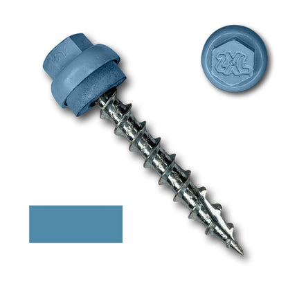 #12 x 1.5" ZXL Dome Cap Metal Roofing Screws (Metal-to-Wood) - 250 Pack - 