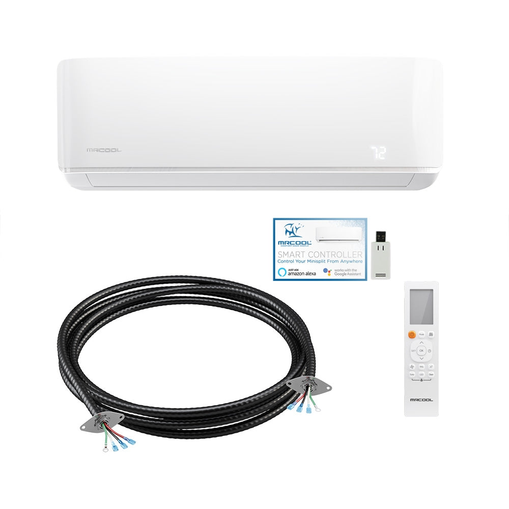 12k BTU MrCool DIY Ductless Wall Mounted Air Handler - 4th Generation 120v