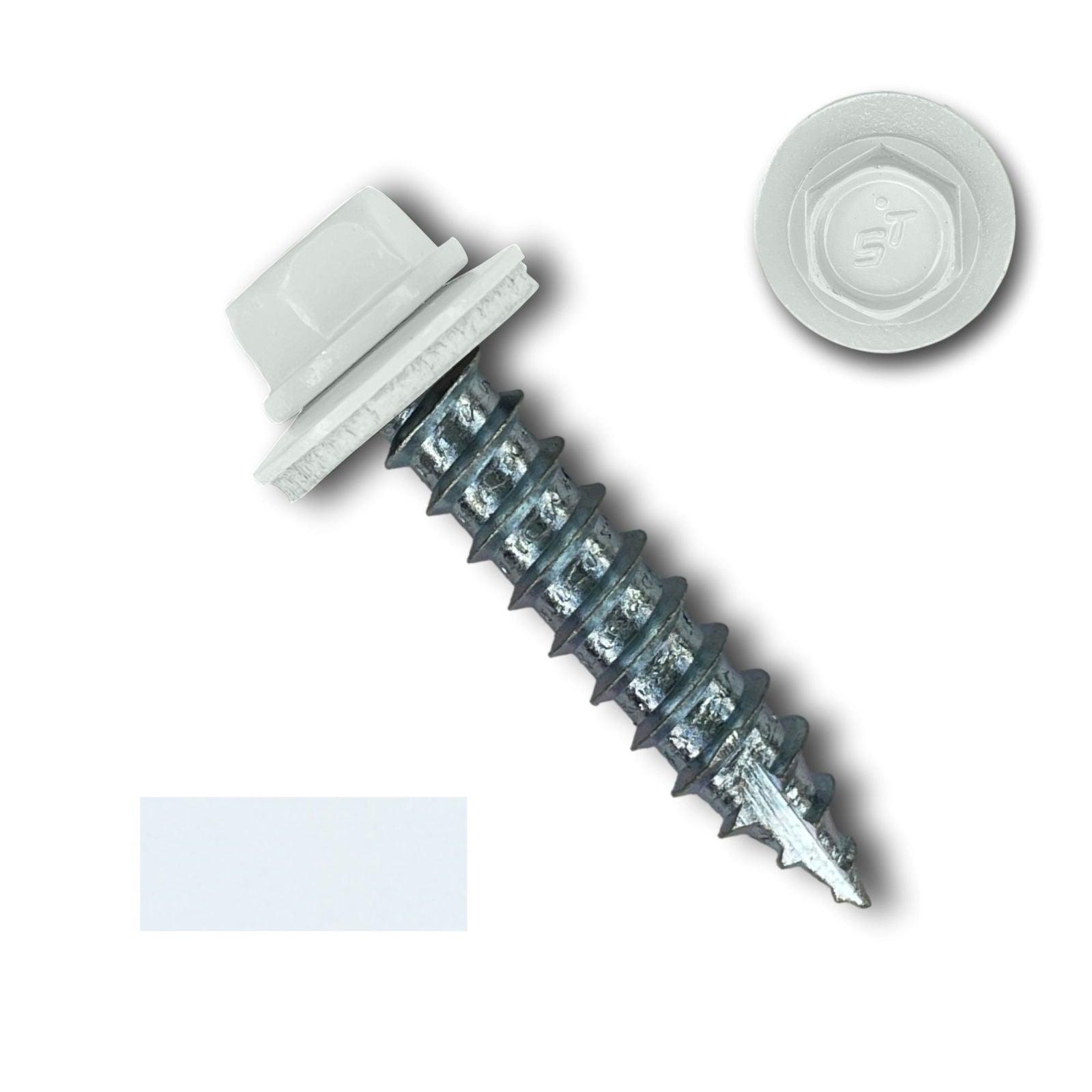 #14 Metal Roofing Screws (Metal-to-Wood) - Oversized Rescue Screw, 250 Pack - 