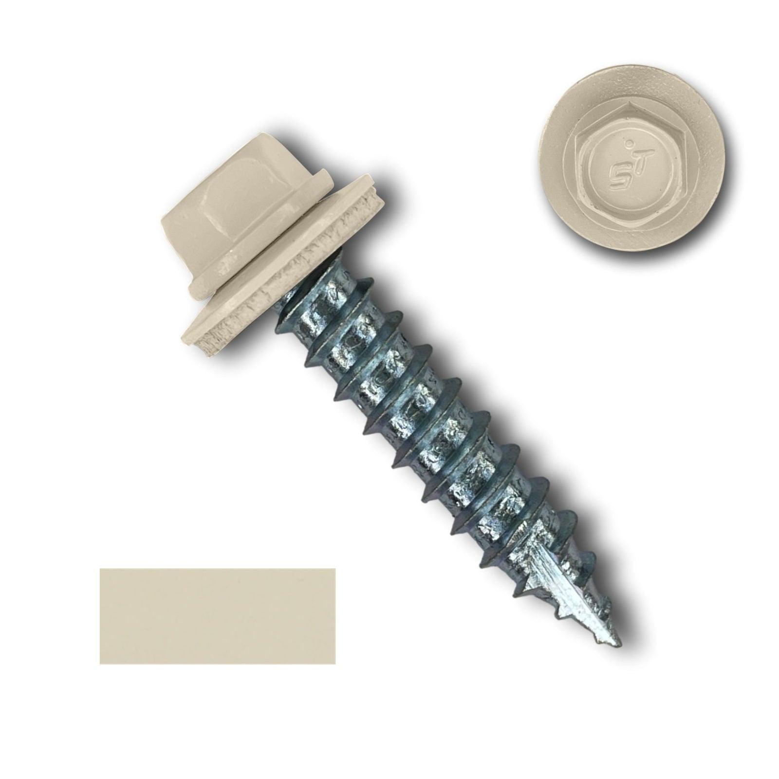 #14 Metal Roofing Screws (Metal-to-Wood) - Oversized Rescue Screw, 250 Pack - 