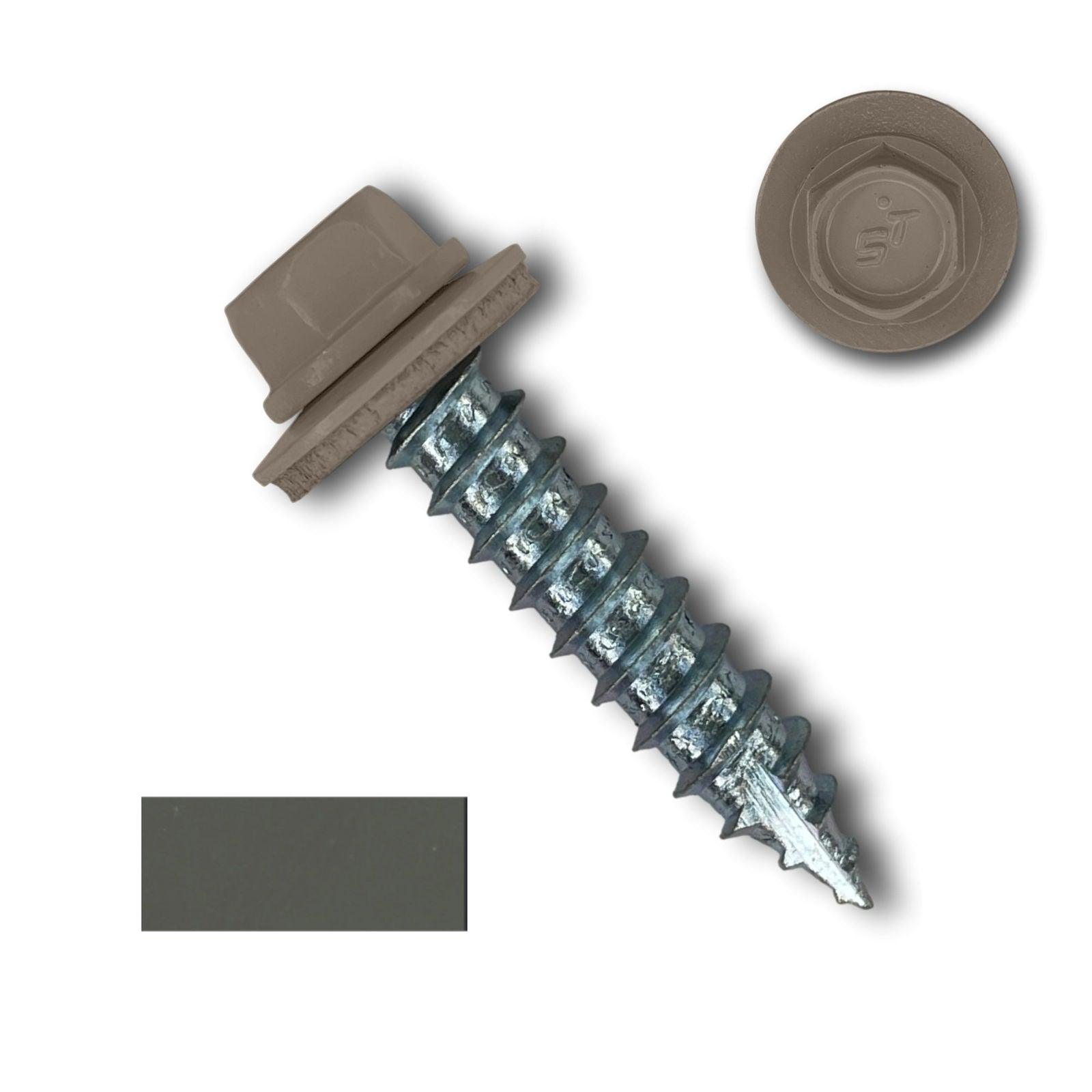 #14 Metal Roofing Screws (Metal-to-Wood) - Oversized Rescue Screw, 250 Pack - 