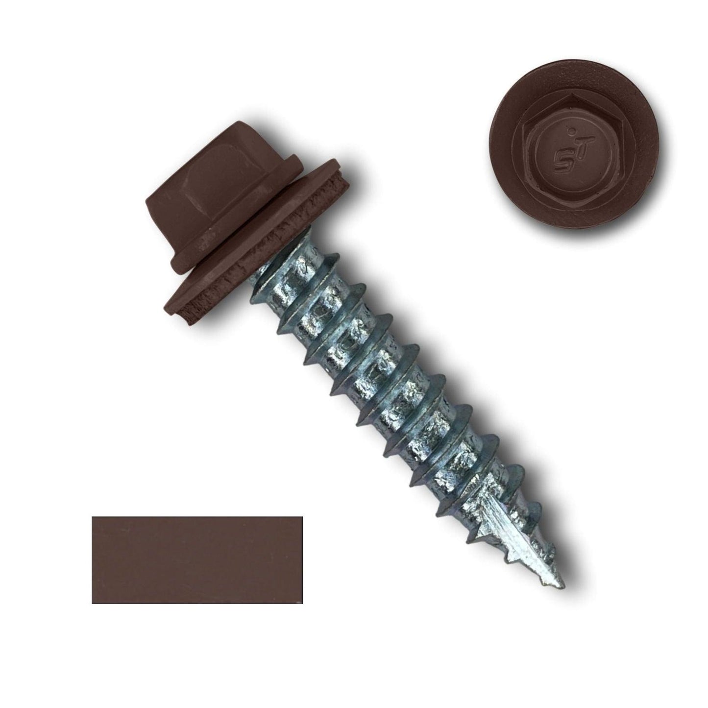 #14 Metal Roofing Screws (Metal-to-Wood) - Oversized Rescue Screw, 250 Pack - 