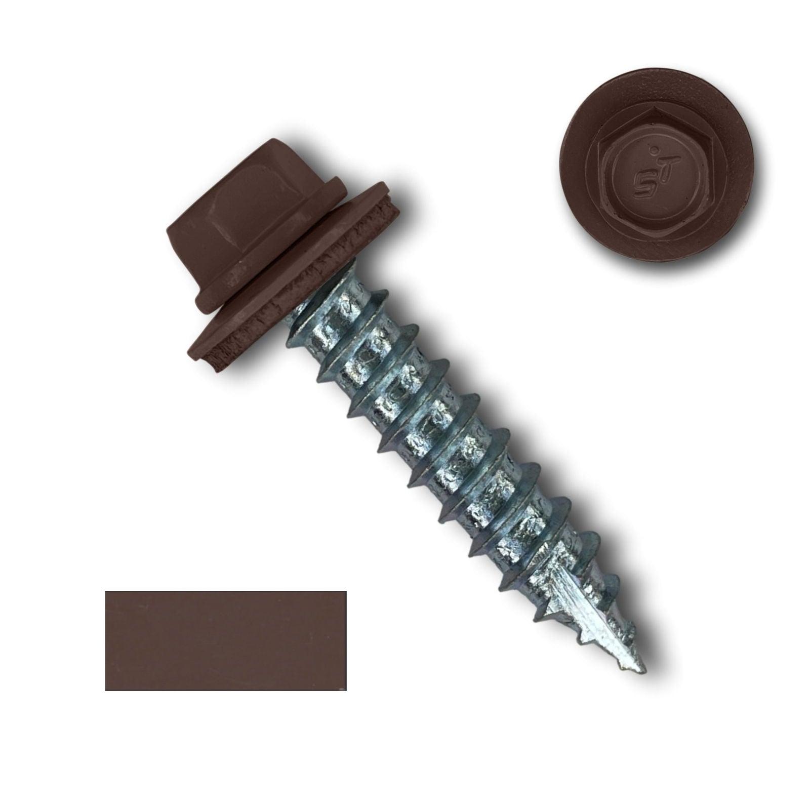 #14 Metal Roofing Screws (Metal-to-Wood) - Oversized Rescue Screw, 250 Pack - 
