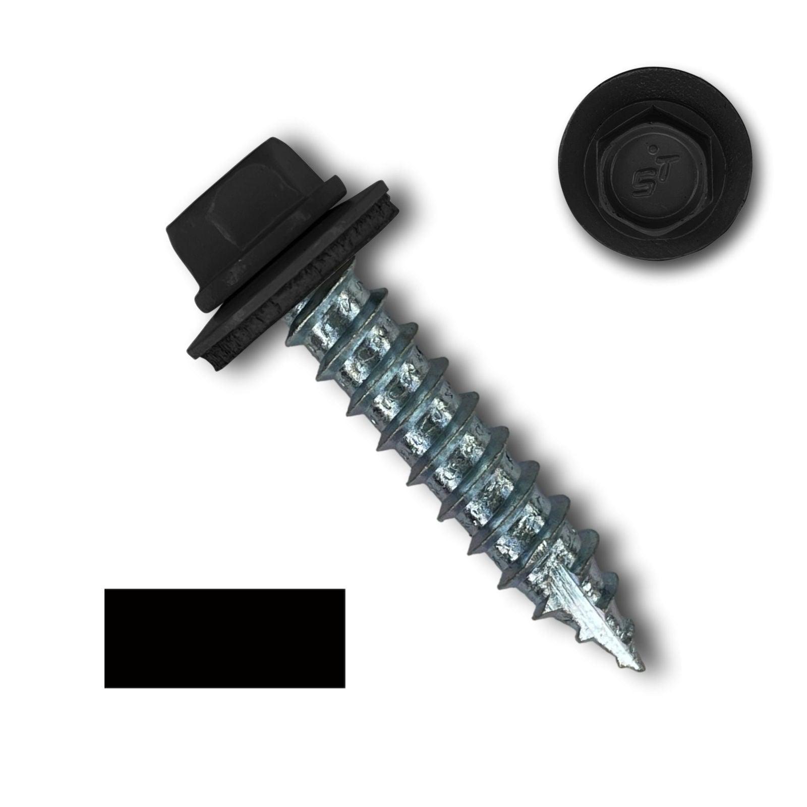 #14 Metal Roofing Screws (Metal-to-Wood) - Oversized Rescue Screw, 250 Pack - 