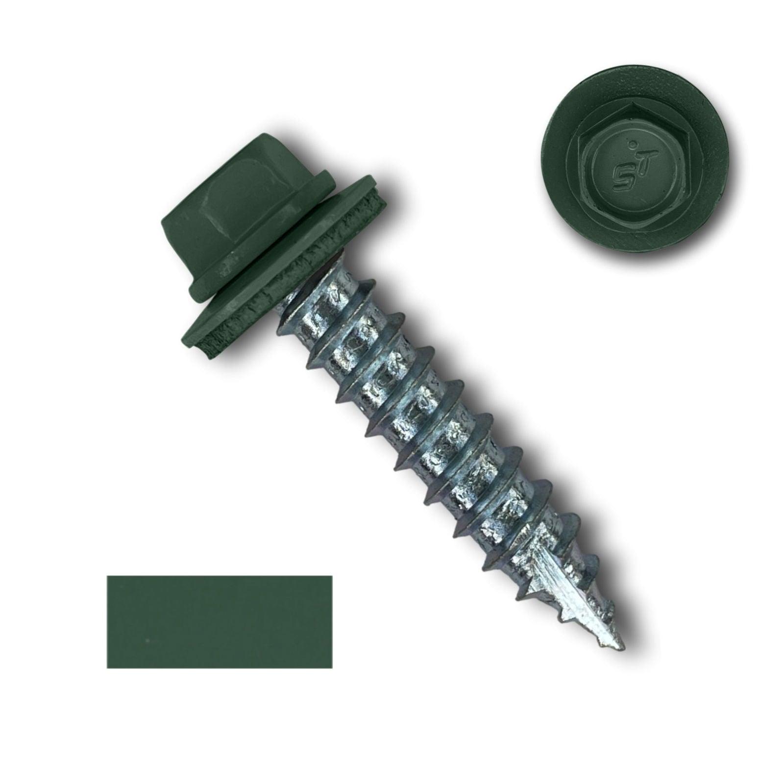 #14 Metal Roofing Screws (Metal-to-Wood) - Oversized Rescue Screw, 250 Pack - 