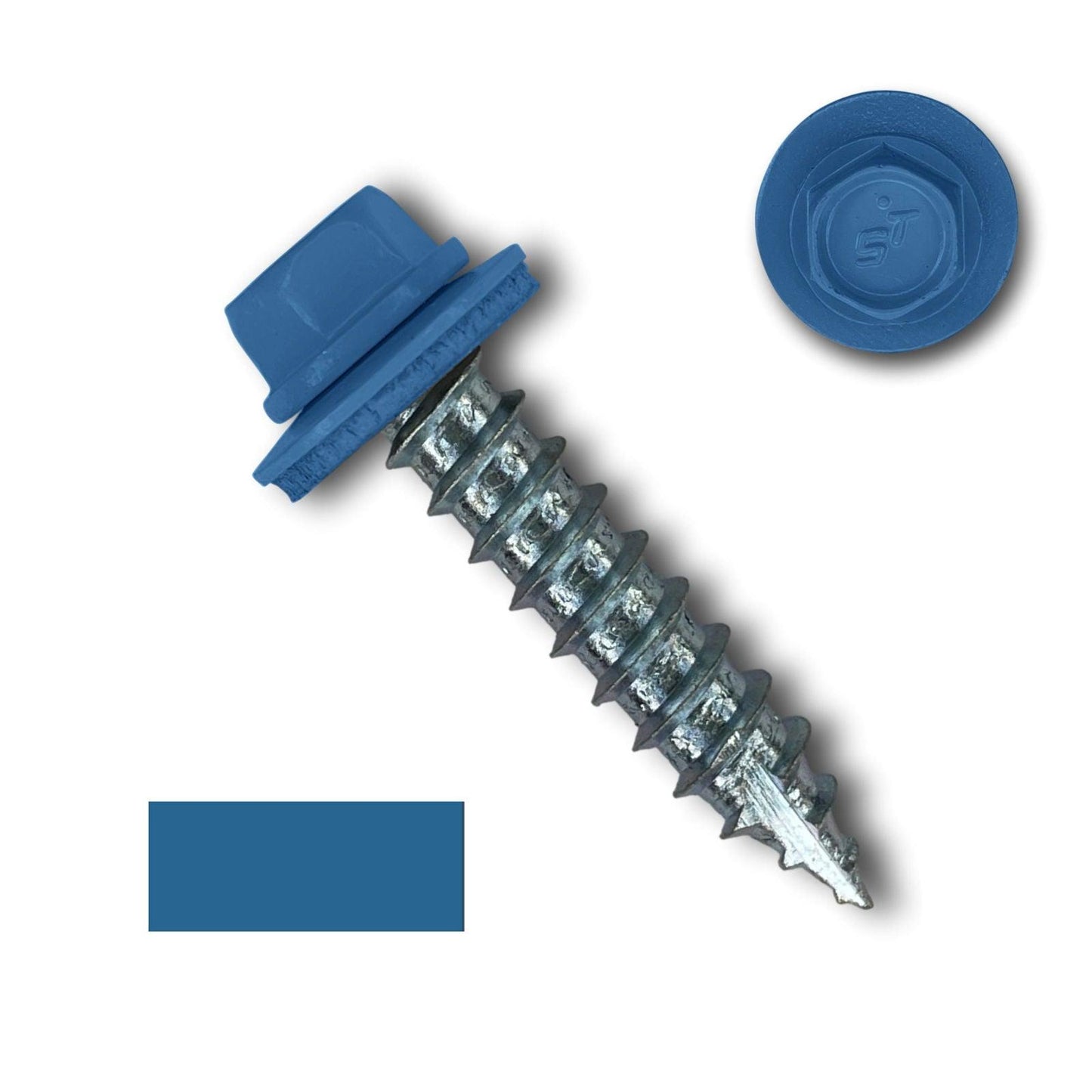 #14 Metal Roofing Screws (Metal-to-Wood) - Oversized Rescue Screw, 250 Pack - 