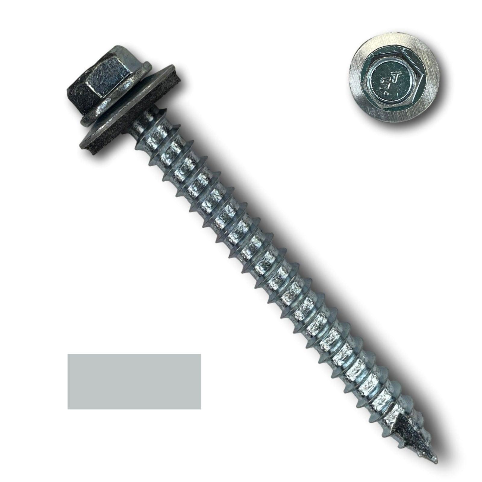 #14 Metal Roofing Screws (Metal-to-Wood) - Oversized Rescue Screw, 250 Pack - 