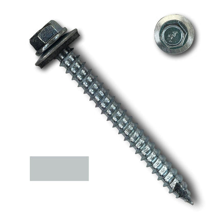 #14 Metal Roofing Screws (Metal-to-Wood) - Oversized Rescue Screw, 250 Pack - 