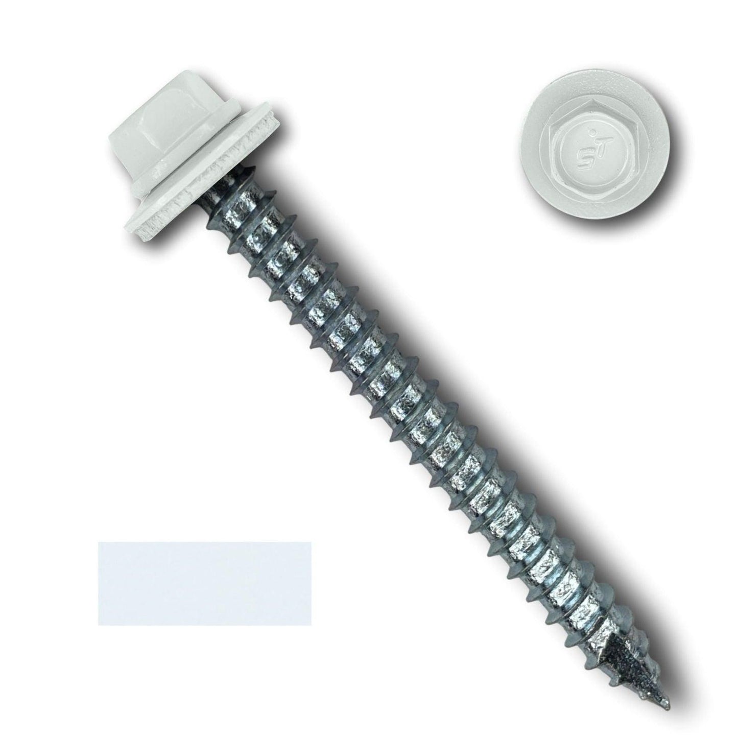 #14 Metal Roofing Screws (Metal-to-Wood) - Oversized Rescue Screw, 250 Pack - 