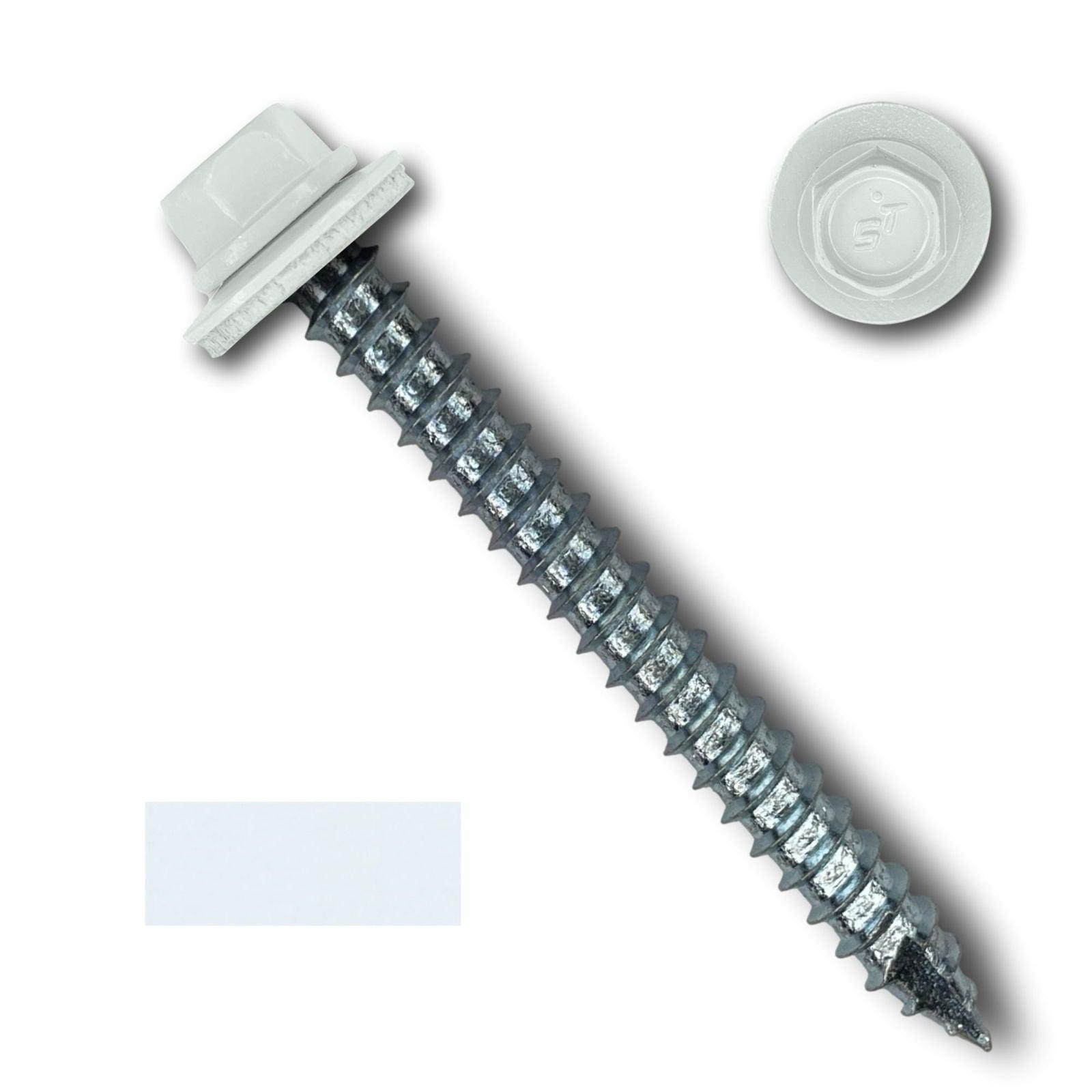 #14 Metal Roofing Screws (Metal-to-Wood) - Oversized Rescue Screw, 250 Pack - 