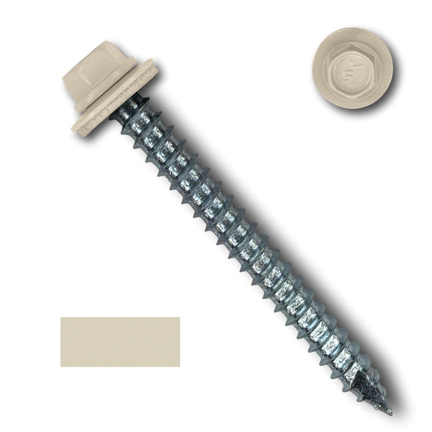 #14 Metal Roofing Screws (Metal-to-Wood) - Oversized Rescue Screw, 250 Pack - 