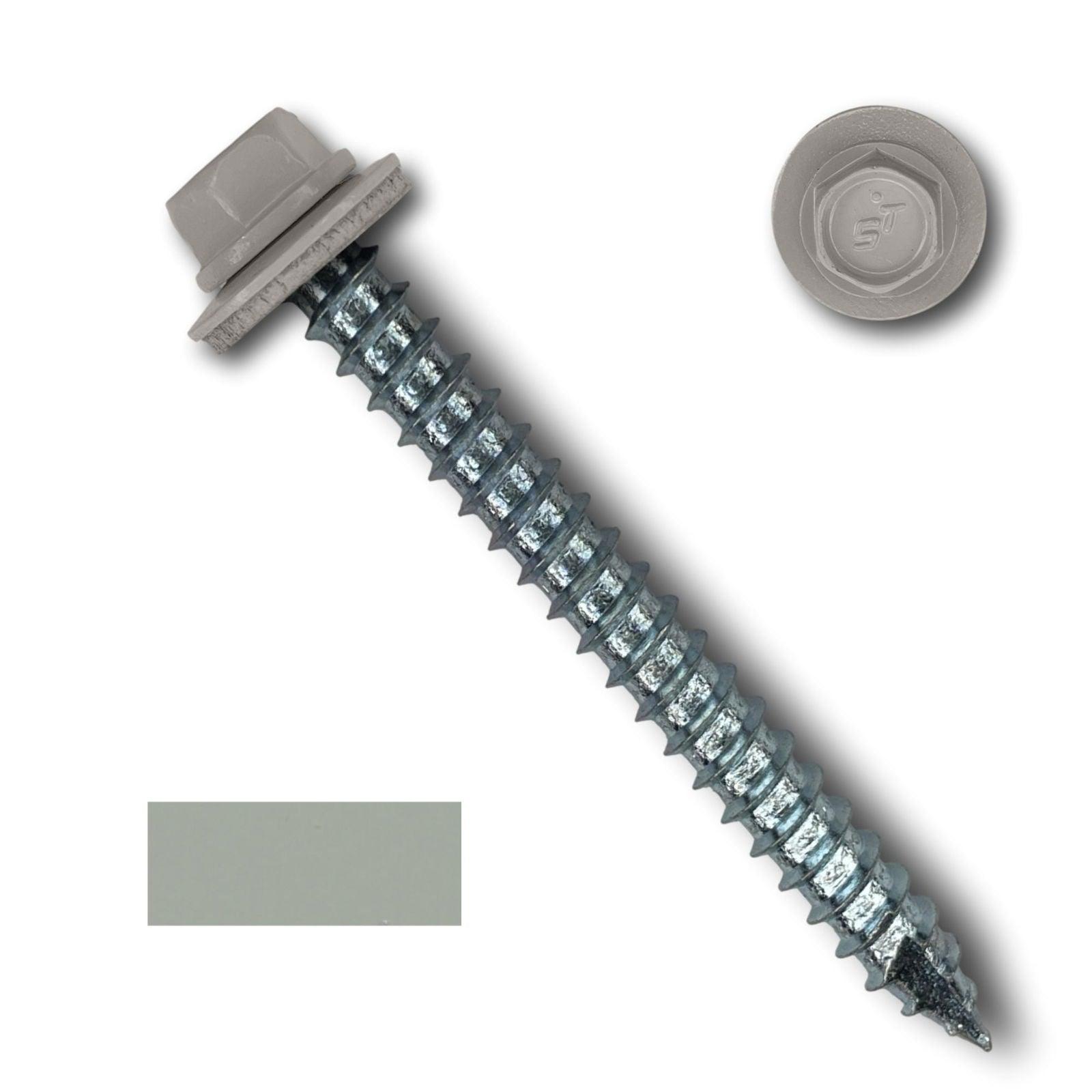 #14 Metal Roofing Screws (Metal-to-Wood) - Oversized Rescue Screw, 250 Pack - 