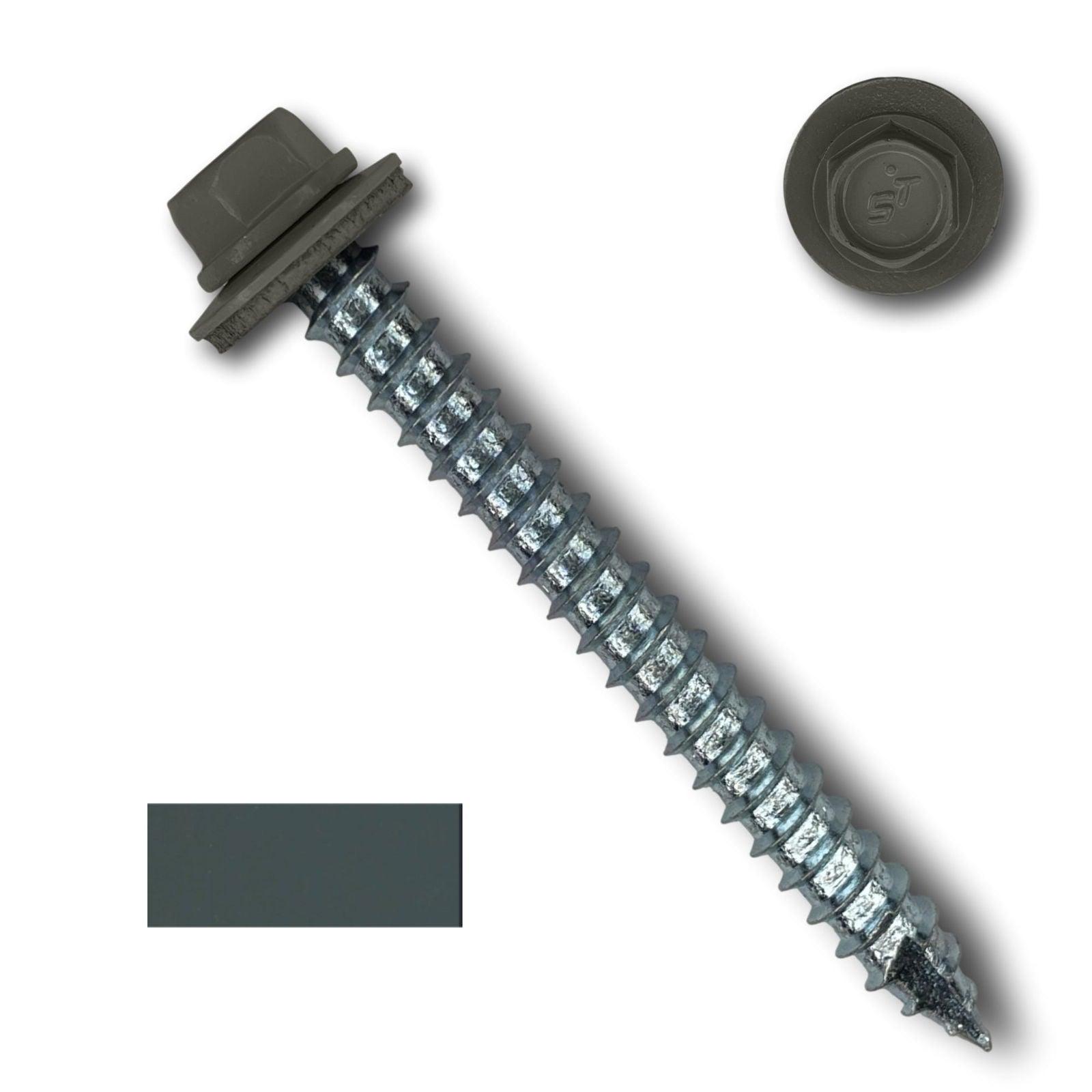 #14 Metal Roofing Screws (Metal-to-Wood) - Oversized Rescue Screw, 250 Pack - 