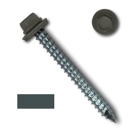 #14 Metal Roofing Screws (Metal-to-Wood) - Oversized Rescue Screw, 250 Pack - 