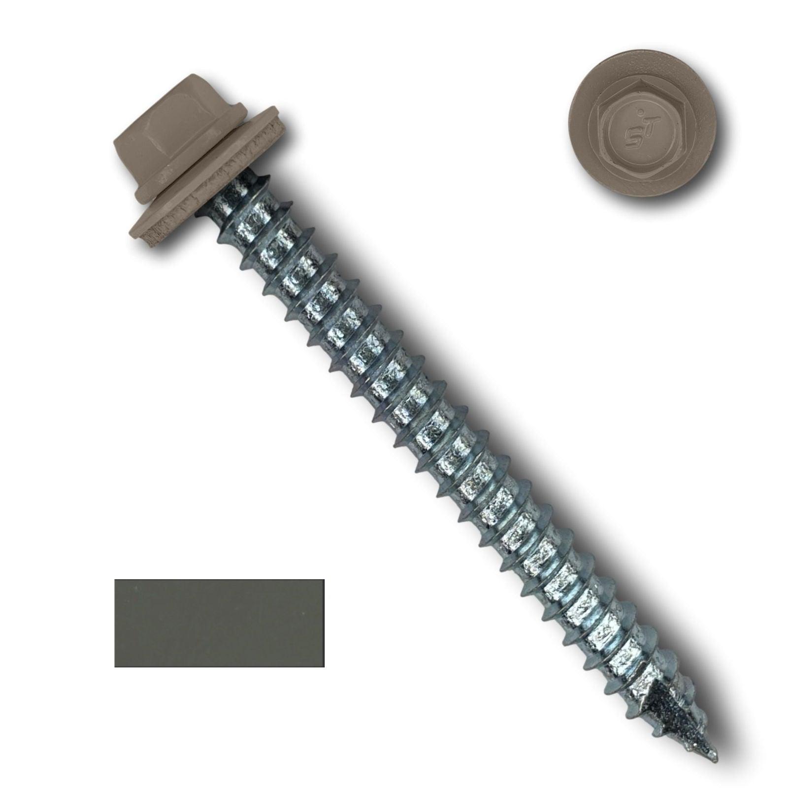 #14 Metal Roofing Screws (Metal-to-Wood) - Oversized Rescue Screw, 250 Pack - 