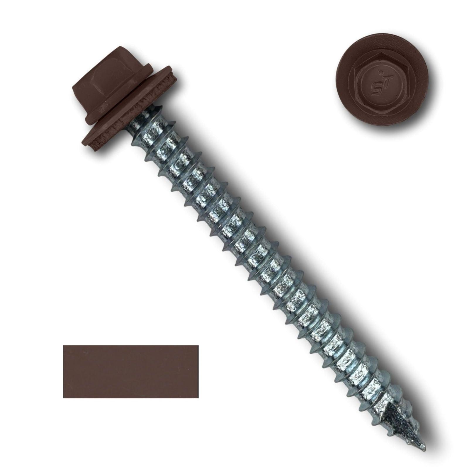 #14 Metal Roofing Screws (Metal-to-Wood) - Oversized Rescue Screw, 250 Pack - 