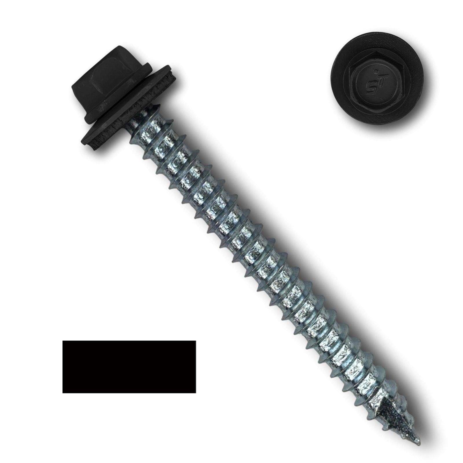 #14 Metal Roofing Screws (Metal-to-Wood) - Oversized Rescue Screw, 250 Pack - 