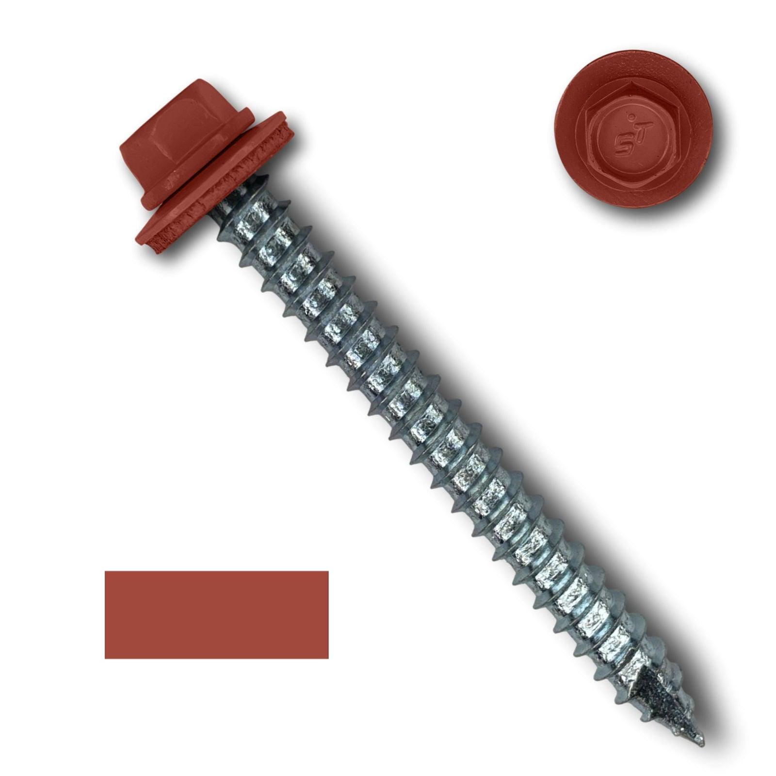 #14 Metal Roofing Screws (Metal-to-Wood) - Oversized Rescue Screw, 250 Pack - 