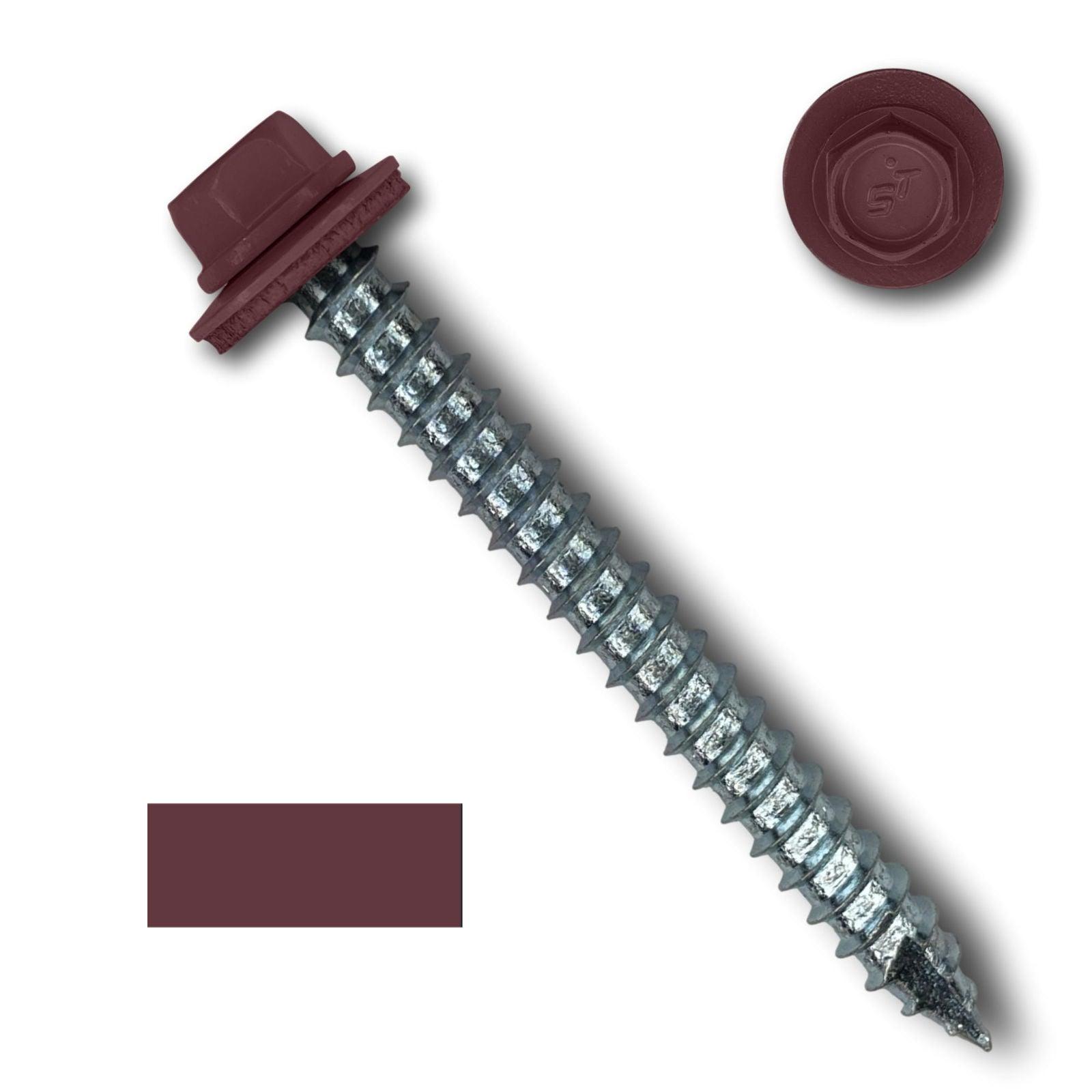 #14 Metal Roofing Screws (Metal-to-Wood) - Oversized Rescue Screw, 250 Pack - 