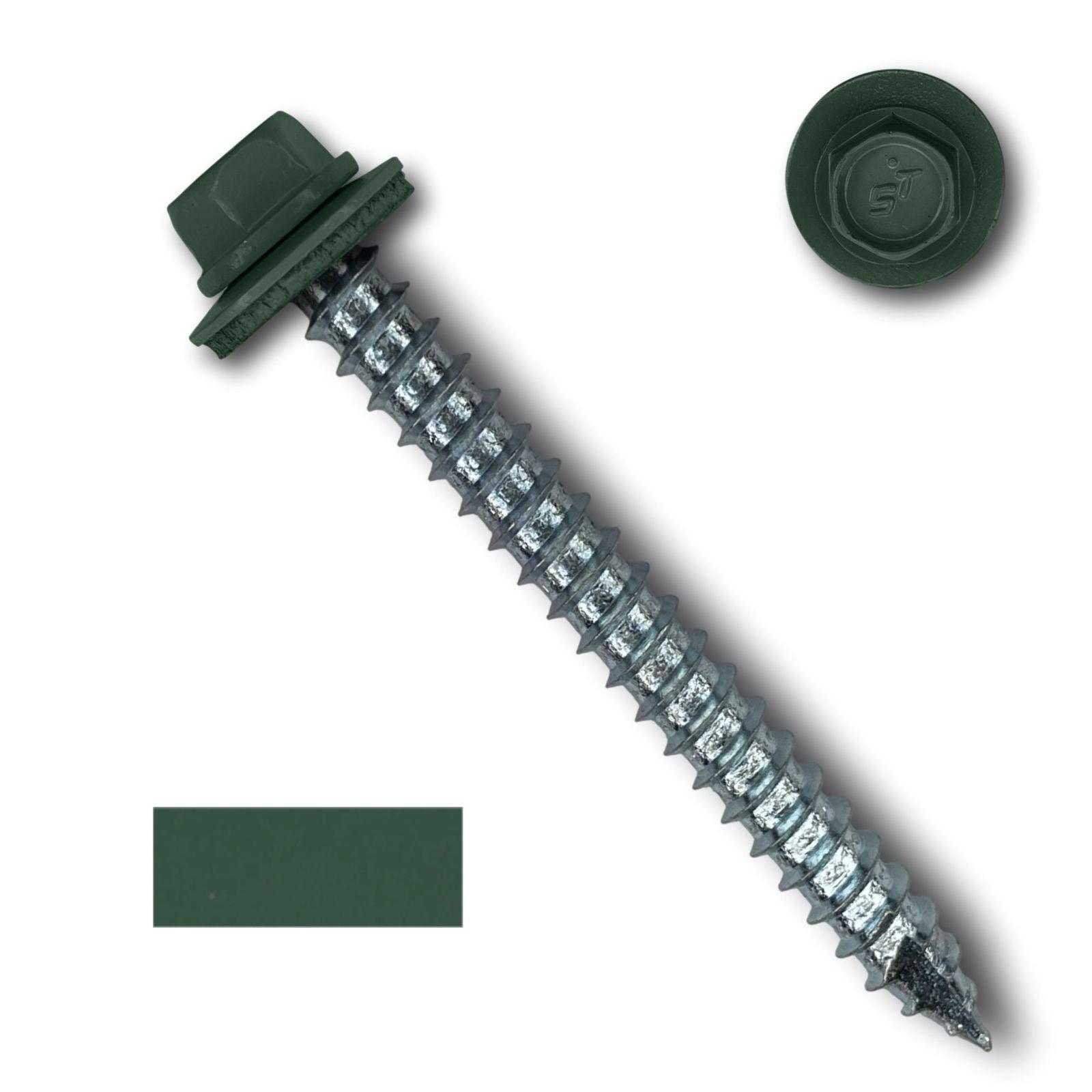 #14 Metal Roofing Screws (Metal-to-Wood) - Oversized Rescue Screw, 250 Pack - 