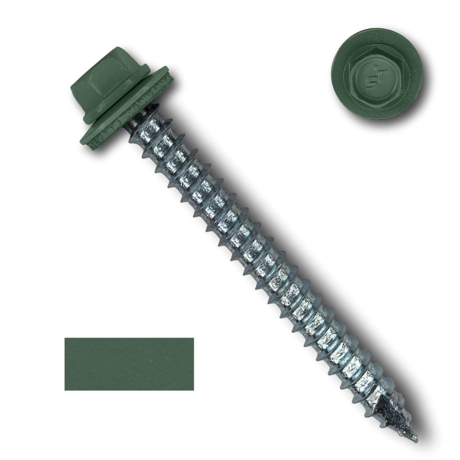 #14 Metal Roofing Screws (Metal-to-Wood) - Oversized Rescue Screw, 250 Pack - 